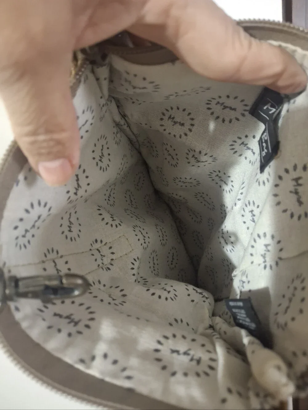 Myra Brown Floral Canvas Crossbody Bag